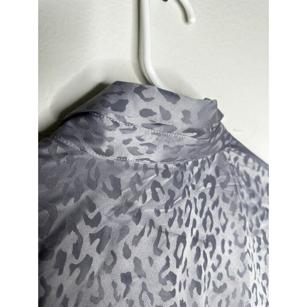 NEW TAGS Victoria's Secret PJ Top Satin Gray Silver Collar Shortsleeve XS/TP - Picture 10 of 12